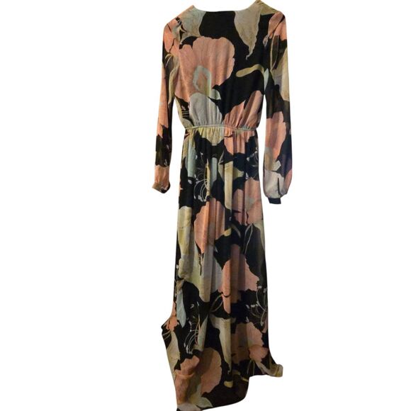 Lulu's Maxi Dress XS Wondrous Water Lilies Maxi Fairy Grunge Whimsigoth - Picture 3 of 16